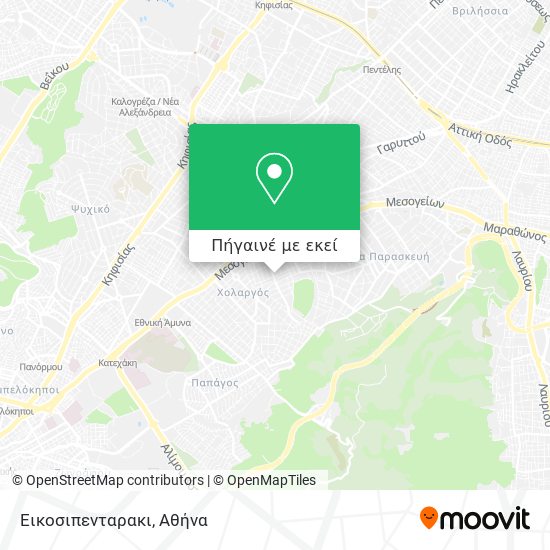 Εικοσιπενταρακι χάρτης