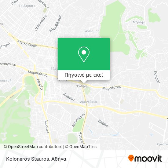 Koloneros Stauros χάρτης