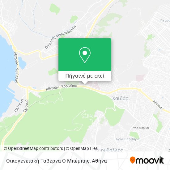 Οικογενειακή Ταβέρνα Ο Μπέμπης χάρτης