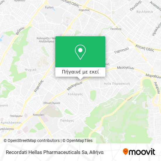 Recordati Hellas Pharmaceuticals Sa χάρτης