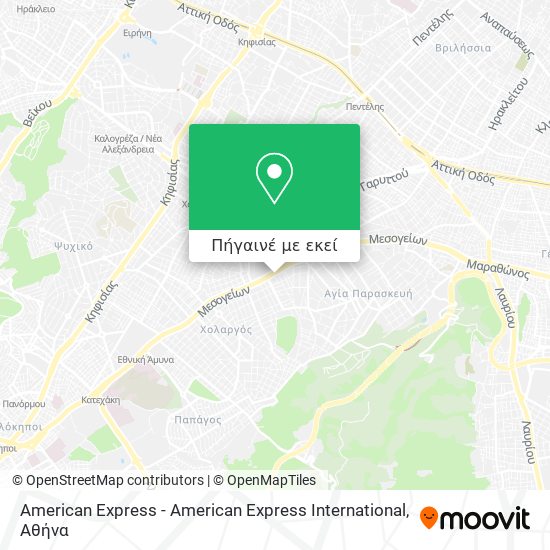 American Express - American Express International χάρτης