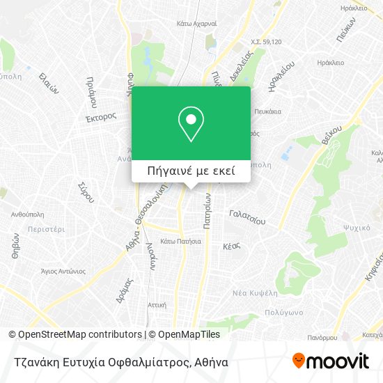Τζανάκη Ευτυχία Οφθαλμίατρος χάρτης