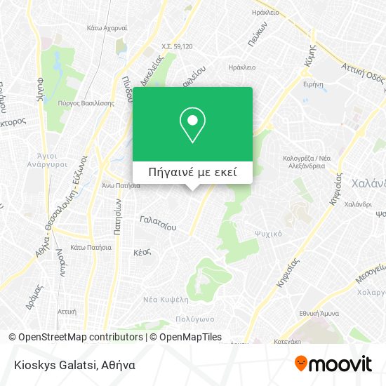 Kioskys Galatsi χάρτης