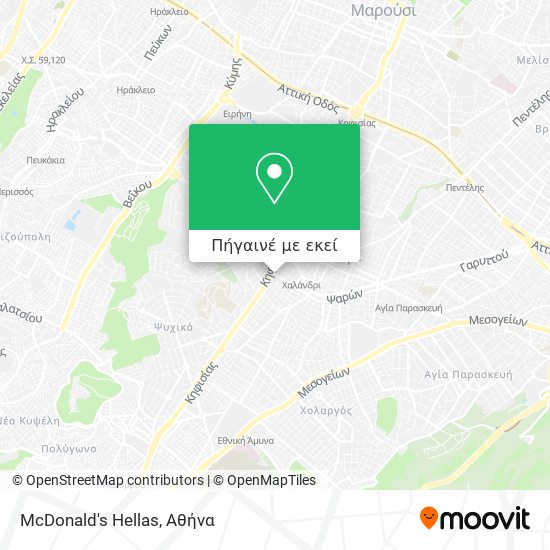 McDonald's Hellas χάρτης
