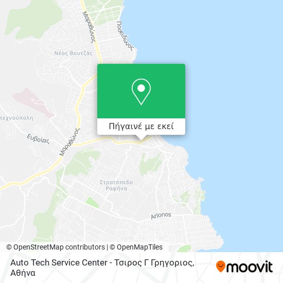 Auto Tech Service Center - Τσιρος Γ Γρηγοριος χάρτης