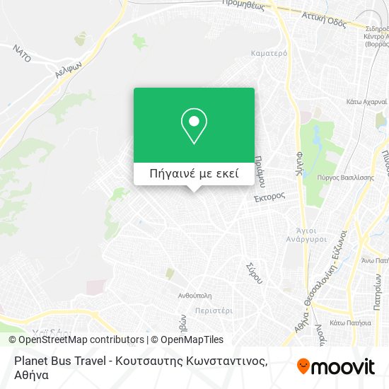 Planet Bus Travel - Κουτσαυτης Κωνσταντινος χάρτης