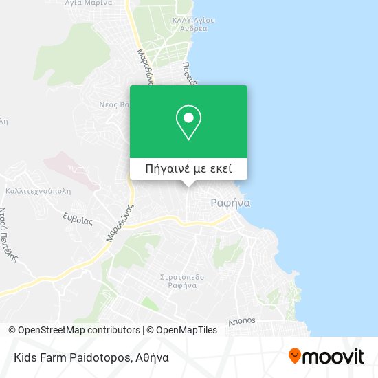 Kids Farm Paidotopos χάρτης