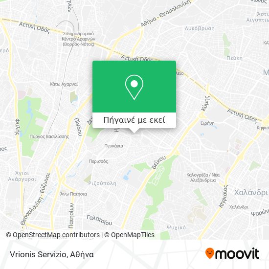 Vrionis Servizio χάρτης