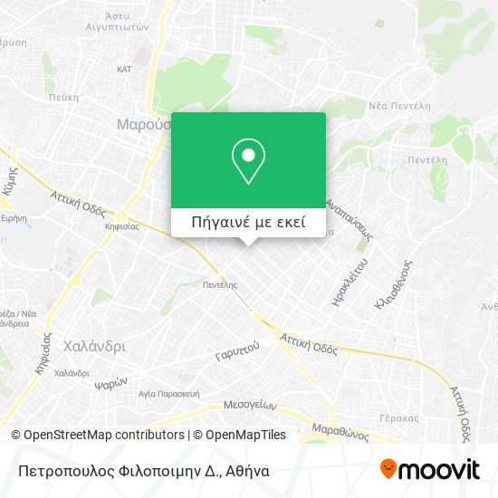 Πετροπουλος Φιλοποιμην Δ. χάρτης