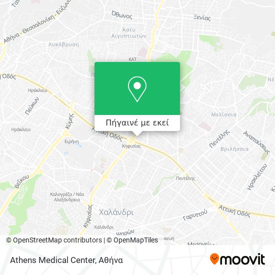 Athens Medical Center χάρτης