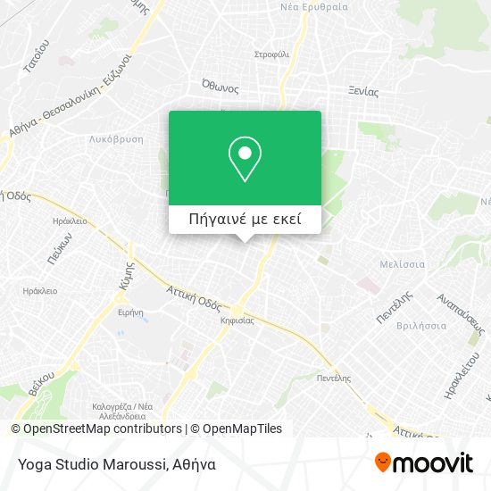 Yoga Studio Maroussi χάρτης