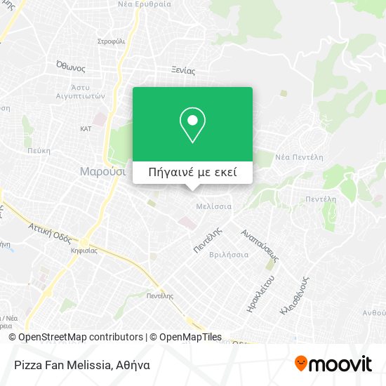 Pizza Fan Melissia χάρτης