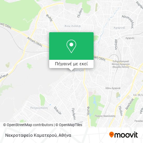 Νεκροταφείο Καματερού χάρτης