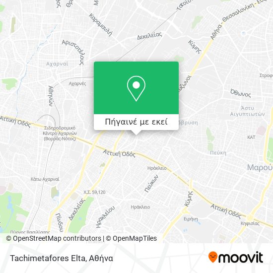 Tachimetafores Elta χάρτης