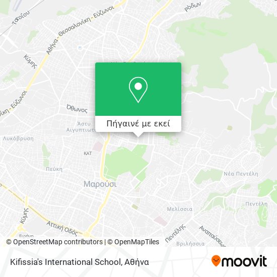 Kifissia's International School χάρτης