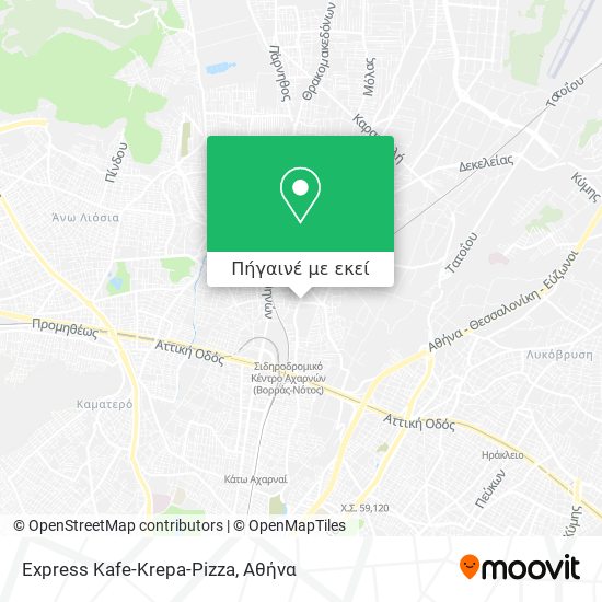 Express Kafe-Krepa-Pizza χάρτης