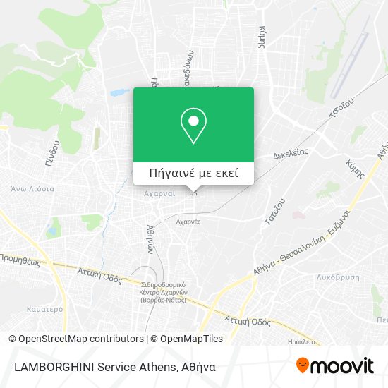 LAMBORGHINI Service Athens χάρτης