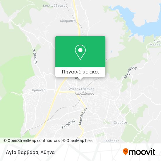 Αγία Βαρβάρα χάρτης