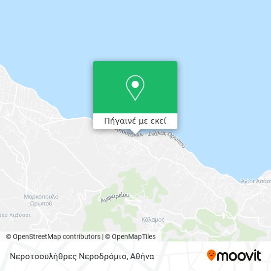 Νεροτσουλήθρες Νεροδρόμιο χάρτης