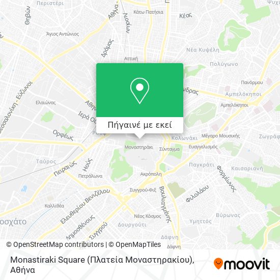 Monastiraki Square (Πλατεία Μοναστηρακίου) χάρτης