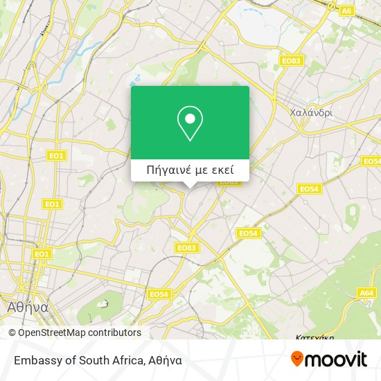 Embassy of South Africa χάρτης