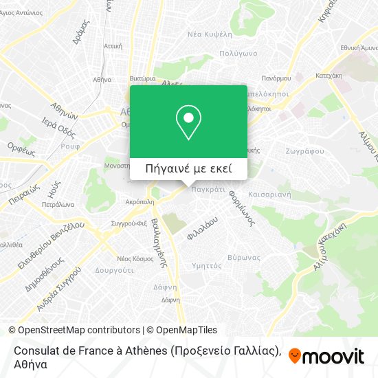 Consulat de France à Athènes (Προξενείο Γαλλίας) χάρτης