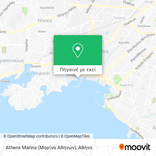 Athens Marina (Μαρίνα Αθηνών) χάρτης