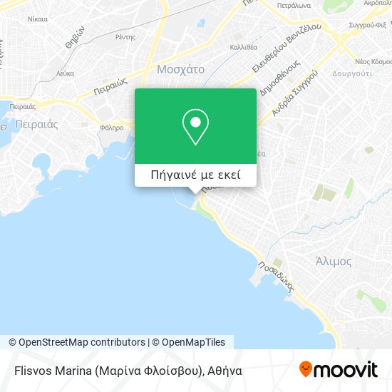 Flisvos Marina (Μαρίνα Φλοίσβου) χάρτης