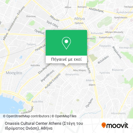 Onassis Cultural Center Athens (Στέγη του Ιδρύματος Ωνάση) χάρτης