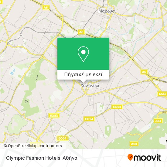 Olympic Fashion Hotels χάρτης