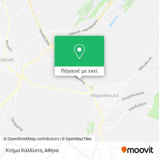 Κτήμα Καλλίστη χάρτης