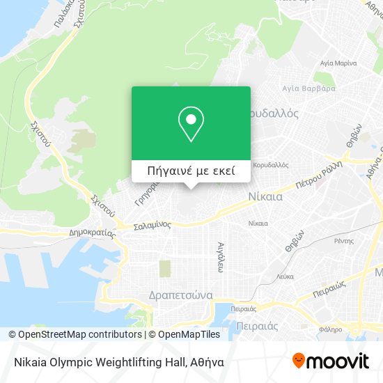 Nikaia Olympic Weightlifting Hall χάρτης