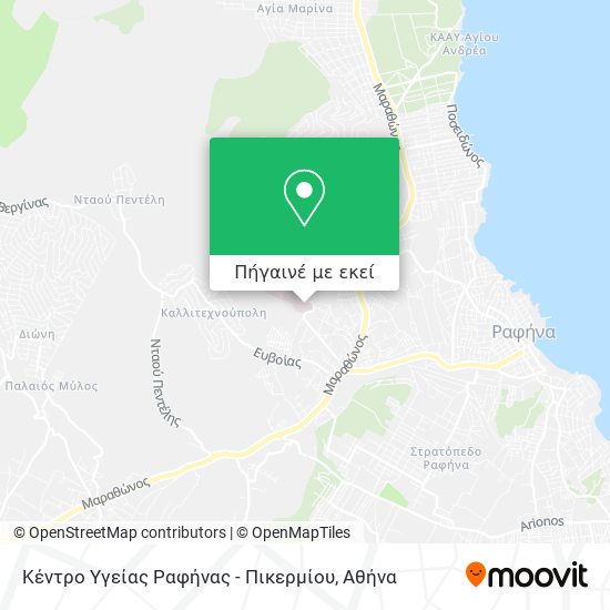 Κέντρο Υγείας Ραφήνας - Πικερμίου χάρτης