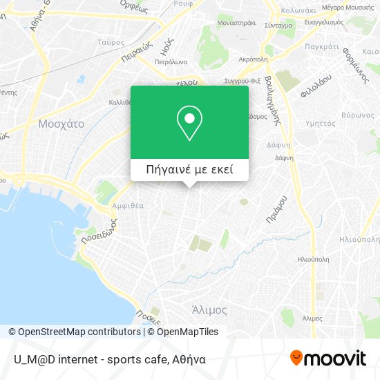 U_M@D internet - sports cafe χάρτης