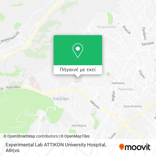 Experimental Lab  ATTIKON  University Hospital χάρτης