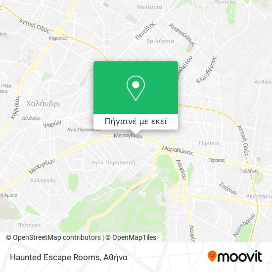 Haunted Escape Rooms χάρτης