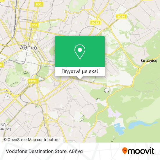 Vodafone Destination Store χάρτης