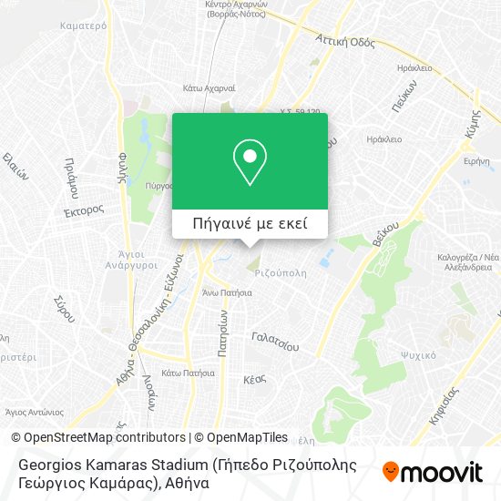 Georgios Kamaras Stadium (Γήπεδο Ριζούπολης Γεώργιος Καμάρας) χάρτης