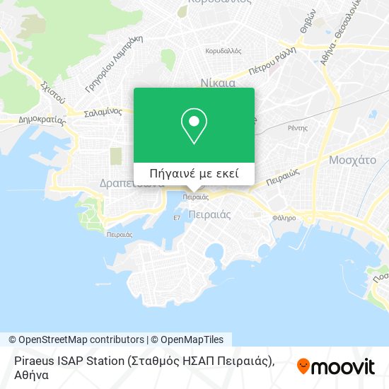 Piraeus ISAP Station (Σταθμός ΗΣΑΠ Πειραιάς) χάρτης