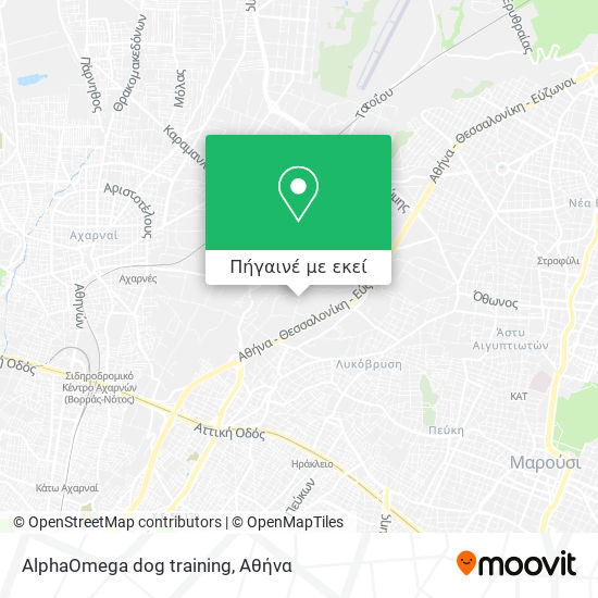 AlphaOmega dog training χάρτης