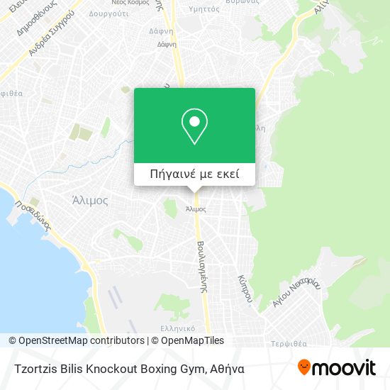 Tzortzis Bilis Knockout Boxing Gym χάρτης