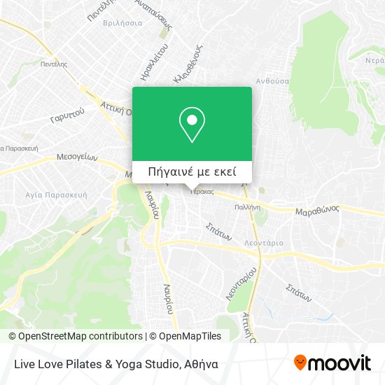 Live Love Pilates & Yoga Studio χάρτης