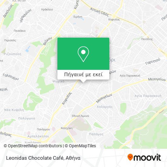 Leonidas Chocolate Café χάρτης