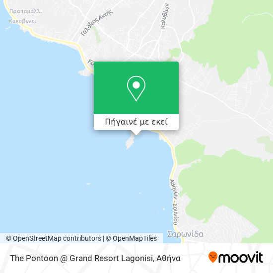 The Pontoon @ Grand Resort Lagonisi χάρτης