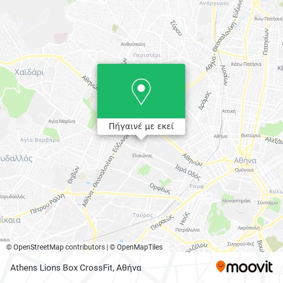 Athens Lions Box CrossFit χάρτης
