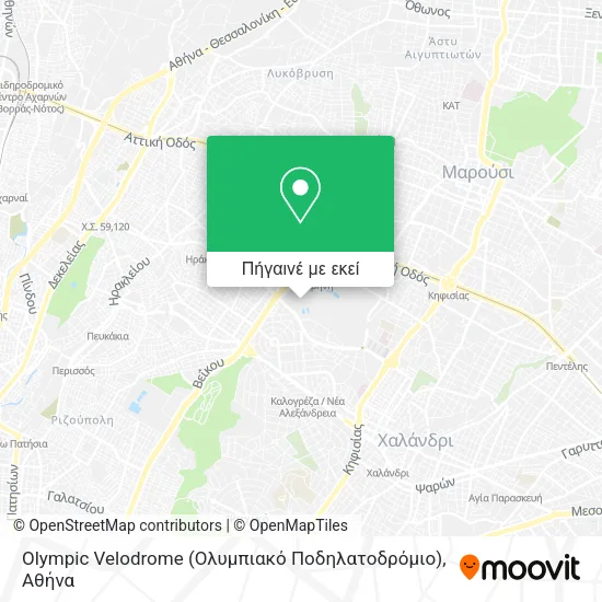 Olympic Velodrome (Ολυμπιακό Ποδηλατοδρόμιο) χάρτης
