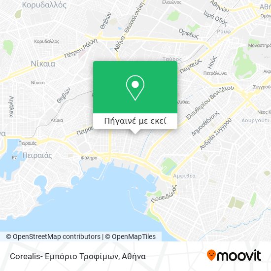 Corealis- Εμπόριο Τροφίμων χάρτης