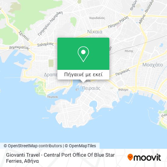 Giovanti Travel - Central Port Office Of Blue Star Ferries χάρτης