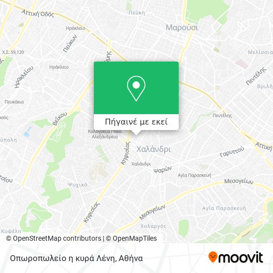 Οπωροπωλείο  η κυρά Λένη χάρτης