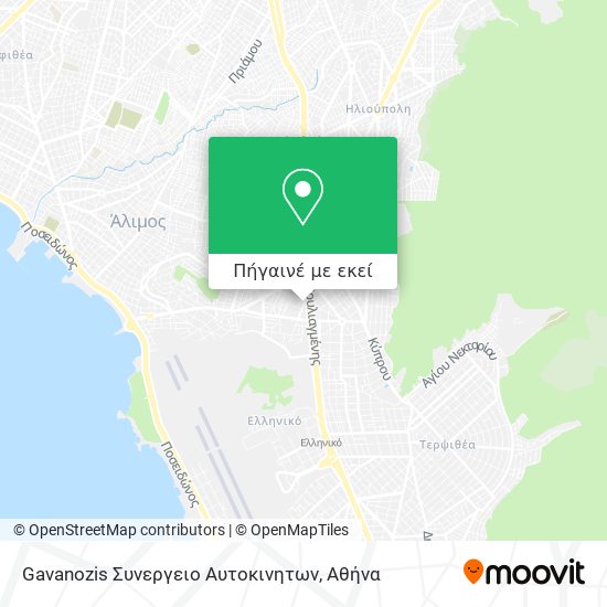 Gavanozis Συνεργειο Αυτοκινητων χάρτης